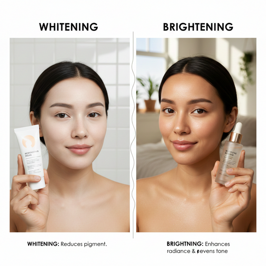 Brightening vs Whitening: Understanding the Difference in Skincare