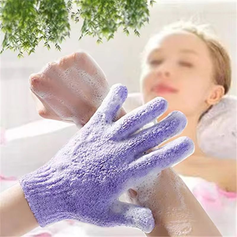 Exfoliating Bath Gloves – Deep Cleansing Body Scrub Mitts for Smooth Skin (1 Pair)