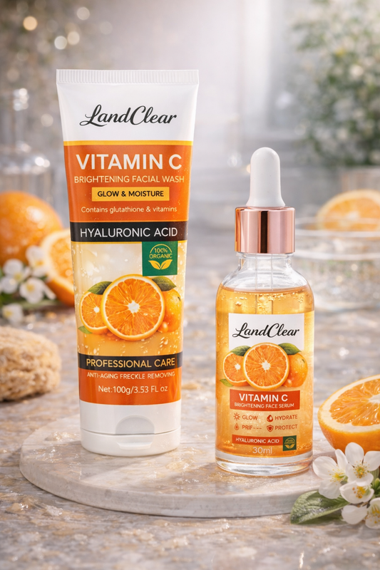 LandClear Radiance Boost Vitamin C Duo with Hyaluronic Acid - LandClear Beauty